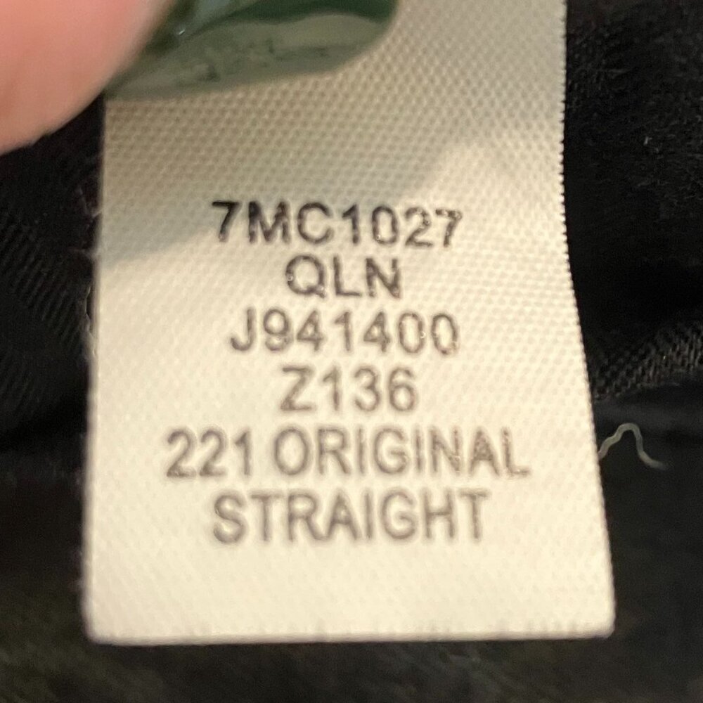 Lucky Brand 221 Mens Original Straight Fit Cropped Jeans 34x28 Black AN EXC - Picture 8 of 12